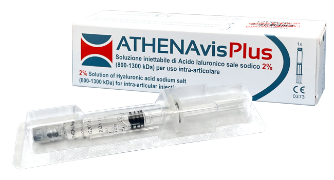 SIRINGA INTRA-ARTICOLARE ATHENAVIS PLUS ACIDO IALURONICO 2% 40 MG/2 ML 3 PEZZI - Speedyfarma.it