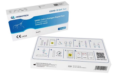 TEST ANTIGENICO RAPIDO COVID-19 AUTODIAGNOSTICO DETERMINAZIONE QUALITATIVA ANTIGENI SARS-COV-2 IN TAMPONI NASALI MEDIANTE IMMUNOCROMATOGRAFIA - Speedyfarma.it