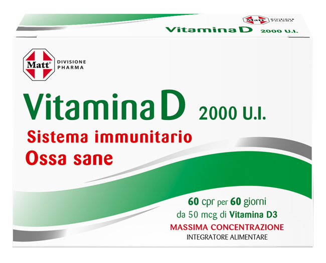 MATT PHARMA VITAMINA D 60 COMPRESSE - Speedyfarma.it