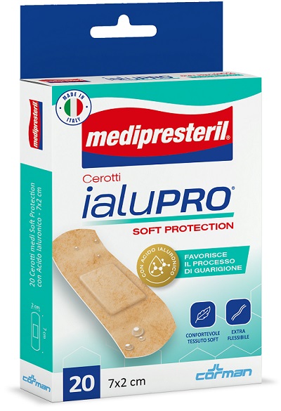 MEDIPRESTERIL CEROTTI IALUPRO SOFT PROTECTION MEDI 7X2CM 20 PEZZI - Speedyfarma.it