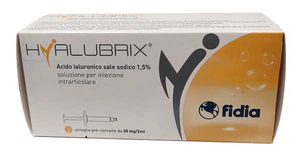SIRINGA INTRA-ARTICOLARE HYALUBRIX ACIDO IALURONICO 1,5% 30 MG 2 ML 3 PEZZI NO ETO - Speedyfarma.it