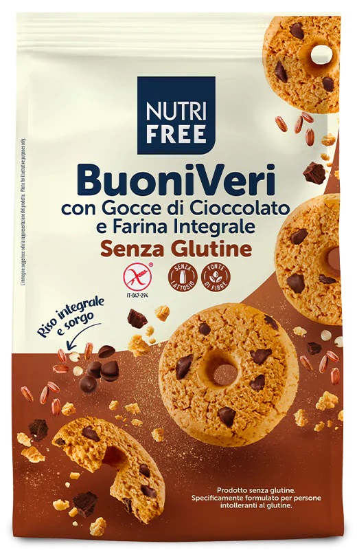 NUTRIFREE BUONI VERI CON GOCCE DI CIOCCOLATO 250 G - Speedyfarma.it