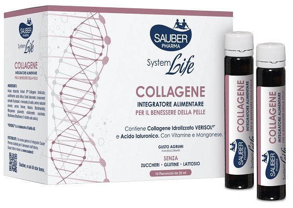 SAUBER SYSTEMLIFE ANTIETA' COLLAGENE 10 FLACONCINI DA 25 ML - Speedyfarma.it