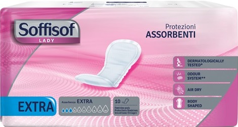 PANNOLONE PER INCONTINENZA SAGOMATO SOFFISOF LADY EXTRA 10 PEZZI - Speedyfarma.it