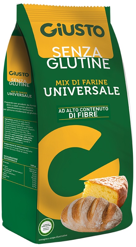 GIUSTO SENZA GLUTINE MIX DI FARINE UNIVERSALE 500 G - Speedyfarma.it