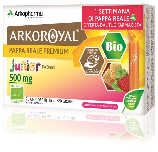 ARKOROYAL JUNIOR PAPPA REALE 500MG BIO 20 FIALOIDI PROMO - Speedyfarma.it