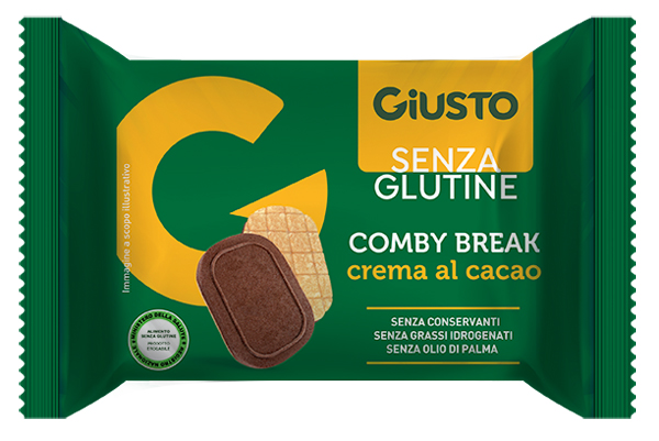 GIUSTO SENZA GLUTINE COMBY BREAK CREMA CACAO 26 G - Speedyfarma.it