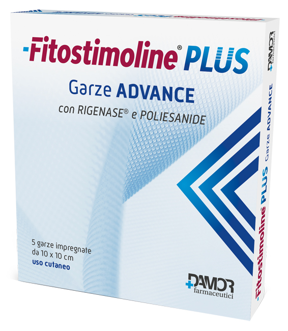 FITOSTIMOLINE PLUS GARZE ADVANCE IMPREGNATE 10X10 CM 5 PEZZI - Speedyfarma.it