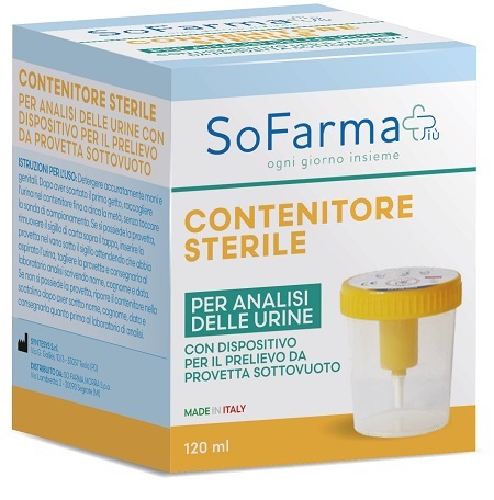 CONTENITORE URINA SOTTOVUOTO DA 120 ML SOFARMAPIU' - Speedyfarma.it