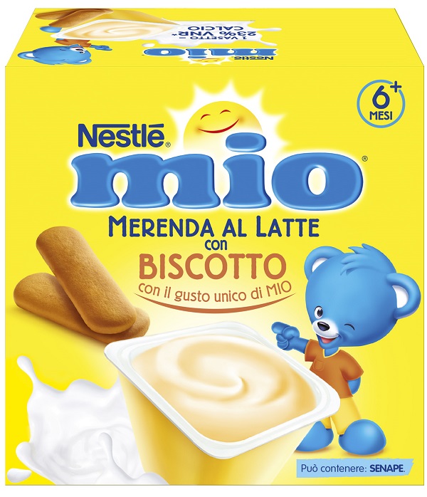 MIO MERENDA AL LATTE BISCOTTO 4 PEZZI DA 100 G - Speedyfarma.it