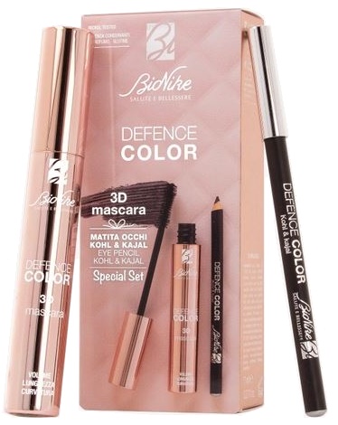 DEFENCE COLOR SPECIAL SET OCCHI MASCARA 3D + MATITA KHOL & KAJAL - Speedyfarma.it
