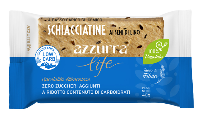 AZZURRA LIFE SCHIACCIATINE SEMI LINO 40 G - Speedyfarma.it