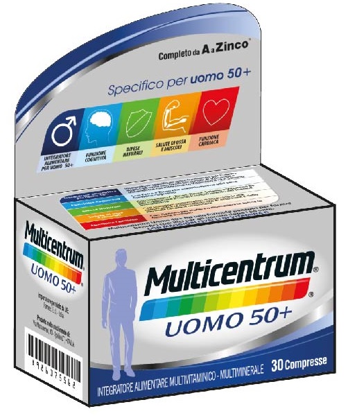 MULTICENTRUM UOMO 50+ 30 COMPRESSE - Speedyfarma.it