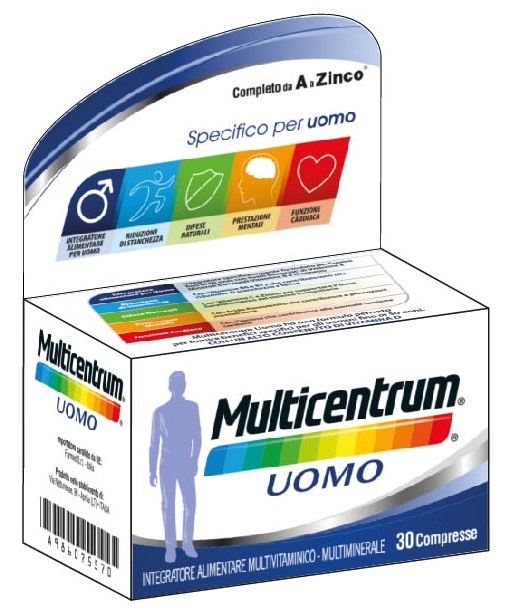 MULTICENTRUM UOMO 30 COMPRESSE - Speedyfarma.it