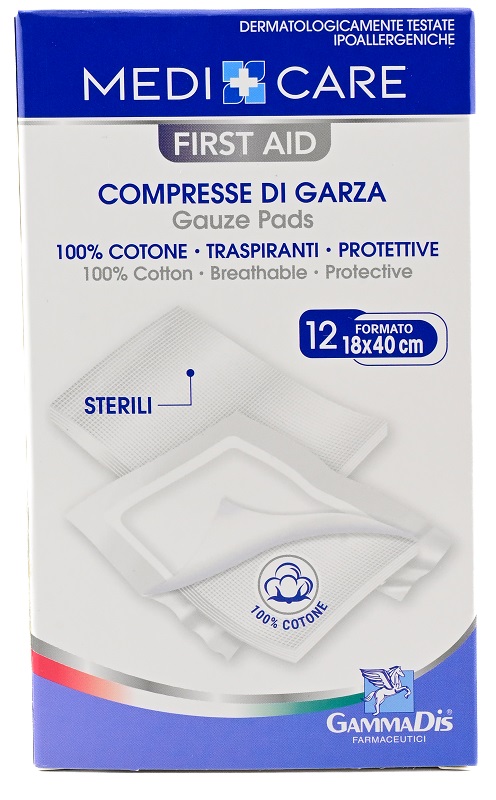GARZA MEDICARE COTONE 18X40 CM 12 PEZZI - Speedyfarma.it