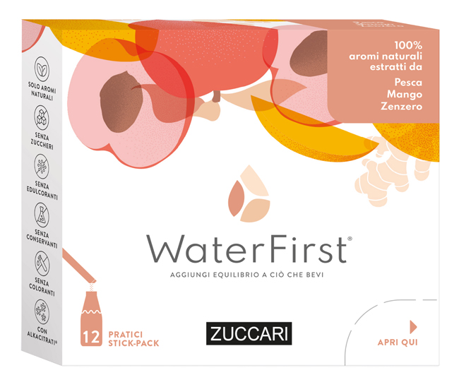WATER FIRST PESCA-MANGO-ZENZERO 12 STICK PACK - Speedyfarma.it