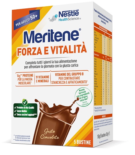 MERITENE FORZA E VITALITA' CIOCCOLATO 5 BUSTINE DA 30 G - Speedyfarma.it