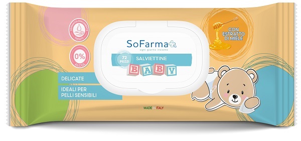 SALVIETTINE BABY MIELE 72 PEZZI SOFARMAPIU' - Speedyfarma.it