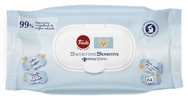 TRUDI BABY CARE SALVIETTINE SENSITIVE 64 PEZZI - Speedyfarma.it