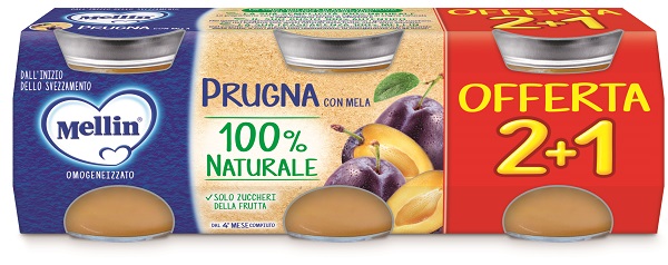 MELLIN OMOGENEIZZATO PRUGNA 3 PEZZI DA 100 G - Speedyfarma.it
