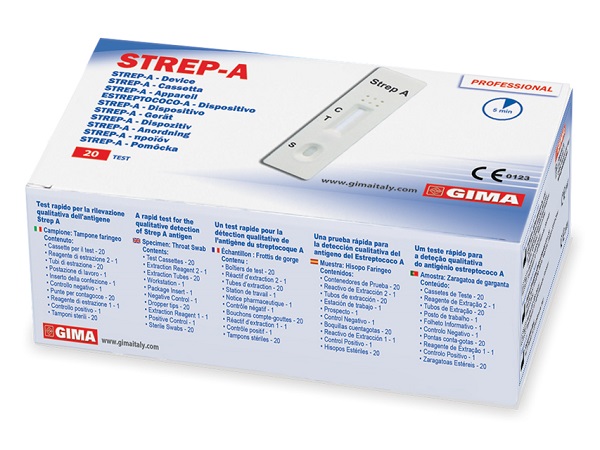 TEST STREP A PER LA RILEVAZIONE DELLO STREPTOCOCCO 20 PEZZI - Speedyfarma.it