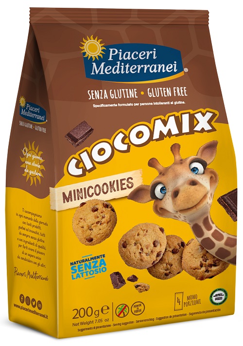 PIACERI MEDITERRANEI CIOCOMIX MINI COOKIES 4 MONOPORZIONI DA 50 G - Speedyfarma.it