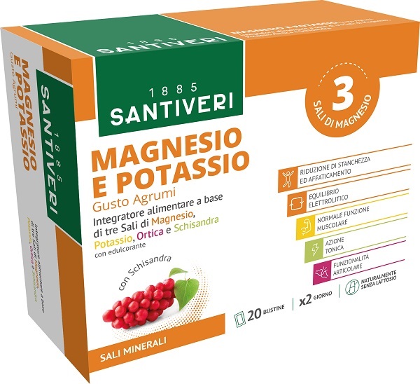MAGNESIO & POTASSIO SALI MINERALI 20 BUSTINE - Speedyfarma.it