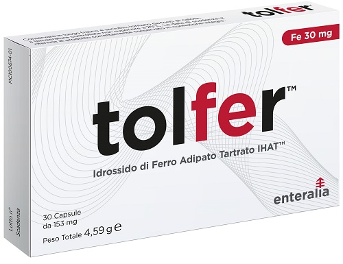 TOLFER IHAT IDROSSIDO FERRO ADIPATO TARTRATO NANO 30 CAPSULE - Speedyfarma.it