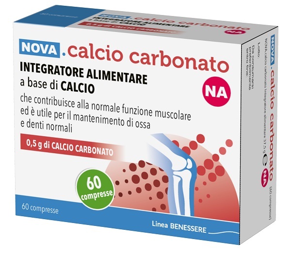 NOVA CALCIO CARBONATO NA 0,5G 60 COMPRESSE - Speedyfarma.it