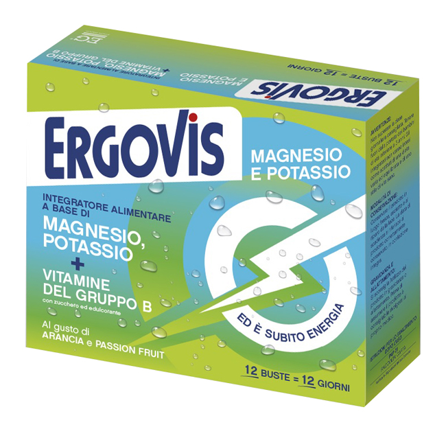 ERGOVIS MG+K VITAMINE B CON ZUCCHERO 12 BUSTINE - Speedyfarma.it