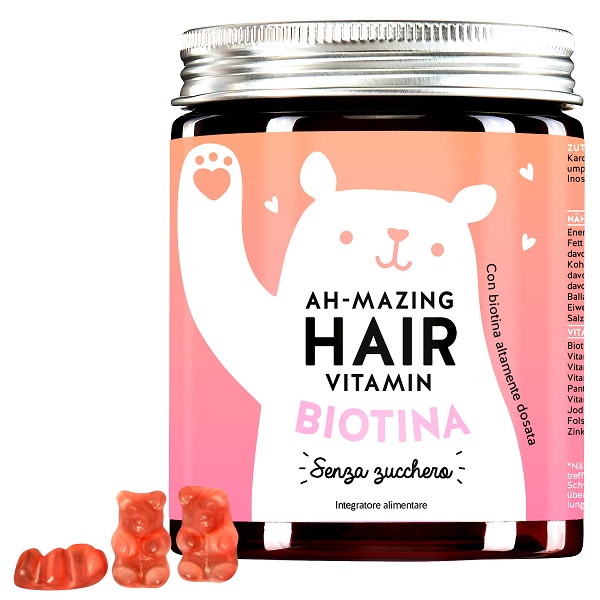 AH-MAZING HAIR VITAMINS MIT BIOTIN SUGARFREE 45 CARAMELLE GOMMOSE - Speedyfarma.it