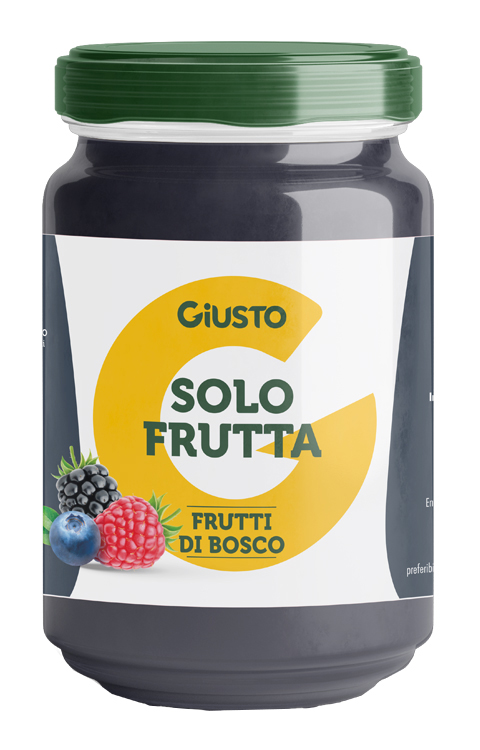 GIUSTO SOLO FRUTTA CONFETTURA FRUTTI DI BOSCO 220 G - Speedyfarma.it