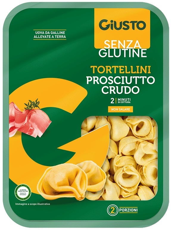 GIUSTO SENZA GLUTINE TORTELLINI PROSCIUTTO CRUDO 250 G - Speedyfarma.it