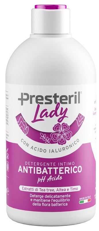 LADY PRESTERIL DETERGENTE INTIMO ANTIBATTERICO/PH ACIDO 500  ML - Speedyfarma.it