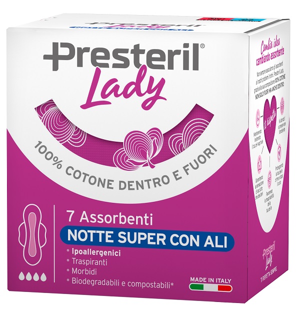 LADY PRESTERIL ASSORBENTI NOTTE SUPER ALI 7 PEZZI - Speedyfarma.it