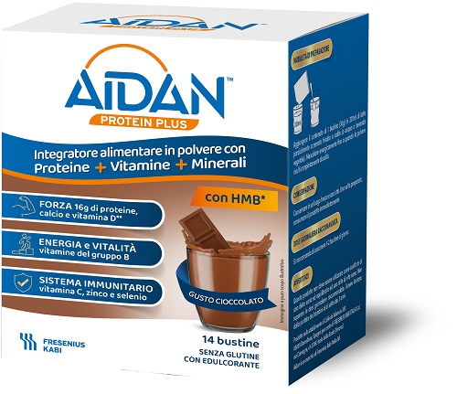 AIDAN PROTEIN PLUS CIOCCOLATO 14 BUSTINE - Speedyfarma.it