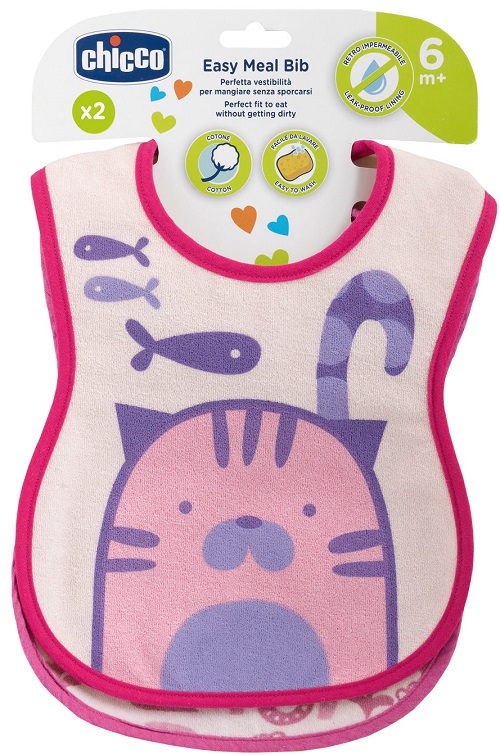 CHICCO BAVAGLINE 6M+ ROSA 2 PEZZI - Speedyfarma.it