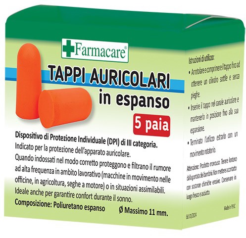 TAPPI AURICOLARI ESPANSO 5 PAIA - Speedyfarma.it