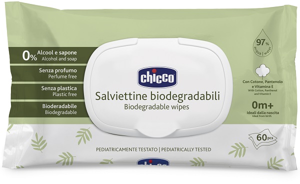 CHICCO SALVIETTE BIO 60 PEZZI PLAQUE - Speedyfarma.it