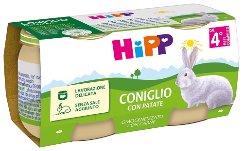 HIPP OMOGENEIZZATO CONIGLIO CON PATATE 2 PEZZI DA 80 G - Speedyfarma.it