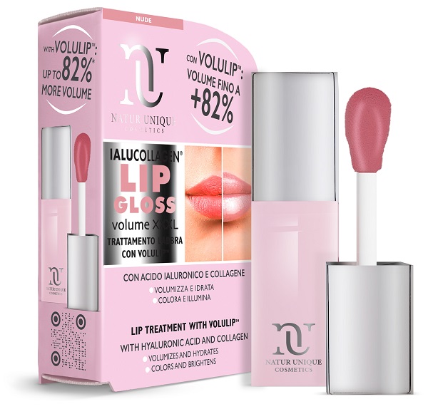 NATUR UNIQUE IALUCOLLAGEN LIP GLOSS VOLUME XXXL NUDE 8 ML - Speedyfarma.it