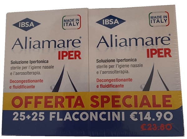 ALIAMARE IPER 25 + 25 FLACONCINI 5 ML BIPACCO - Speedyfarma.it