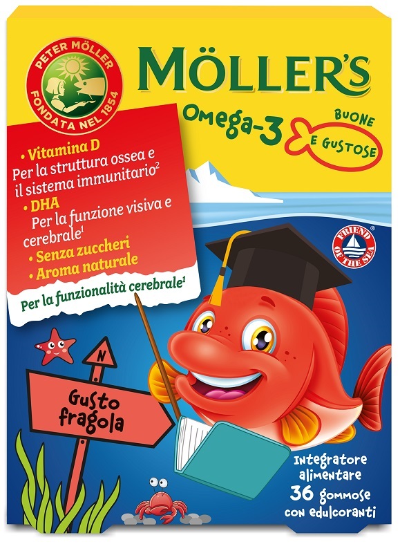 MOLLER'S OMEGA 3 JELLY FISH 36 GOMMOSE - Speedyfarma.it