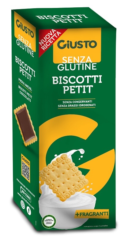 GIUSTO SENZA GLUTINE BISCOTTI PETIT 175 G - Speedyfarma.it