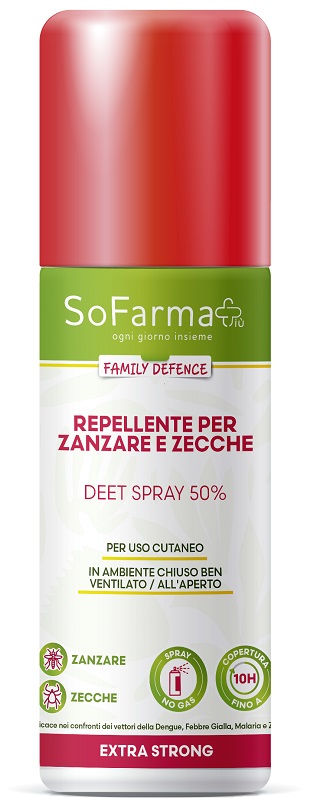 REPELLENTE EXTRA STRONG DEET 50% 75 ML SOFARMAPIU' - Speedyfarma.it
