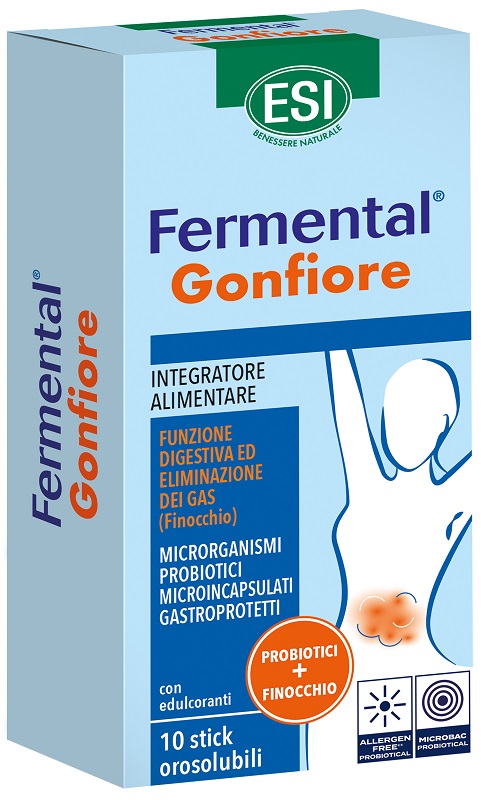 ESI FERMENTAL GONFIORE 10 STICK OROSOLUBILI - Speedyfarma.it