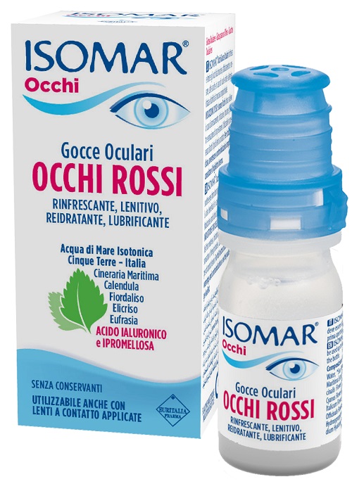 ISOMAR OCCHI ROSSI GOCCE OCULARI ACIDO IALURONICO 0,20% 10 ML - Speedyfarma.it
