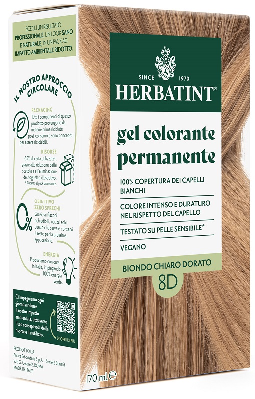 HERBATINT 8D BIONDO CHIARO DORATO 170 ML - Speedyfarma.it