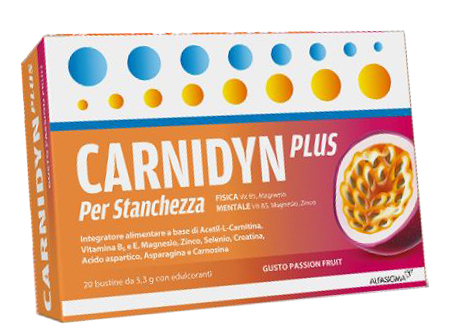 CARNIDYN PLUS 20 BUSTINE DA 5,3 G GUSTO PASSION FRUIT - Speedyfarma.it