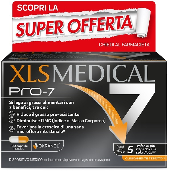 XLS MEDICAL PRO-7 180 CAPSULE TAGLIO PREZZO - Speedyfarma.it